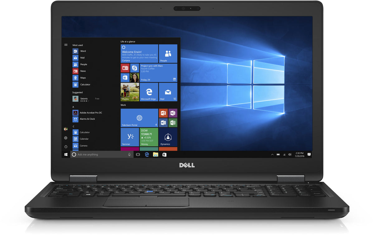 Dell Latitude 5580 | Intel Core i5 6300U | Intel UHD Graphics 620 | 16 GB RAM | 256 GB SSD | 15.5" | Full HD | Numeriek toetsenbord | Windows Hoofdafbeelding