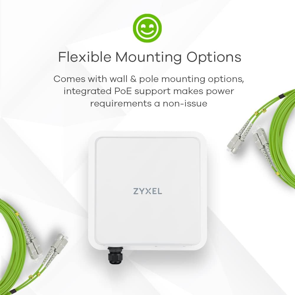 ZYXEL NWA3550 Outdoor Business WLAN Access Point | CCAGLP0370T8 | Betrouwbare outdoor WiFi-oplossing voor zakelijke toepassingen