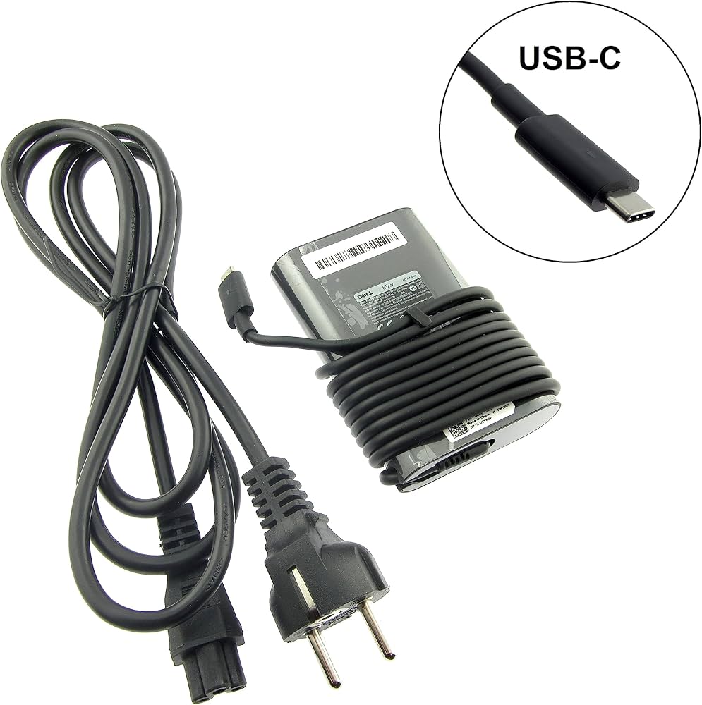DELL Oplader 65W  USB-C Laptop Oplader | Originele Laptop Voedingsadapter