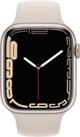 Apple Watch Series 7 45mm Middernacht Starlight | Aluminium Star Sportband | Smartwatch