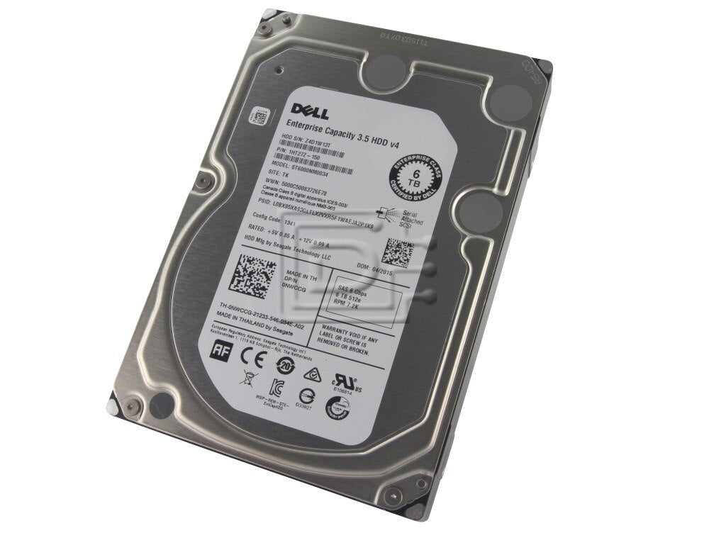 Dell Enterprise 6TB (6000GB) HDD | ST6000NM0034 | 3.5 inch