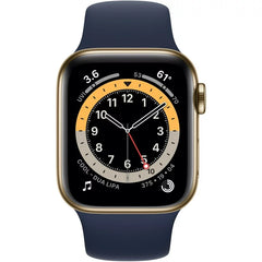 Apple Watch Series 6 40mm LTE Gold SS Stainless Steel/Deep Navy Sport Band