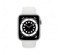 Apple Watch Series 6 44mm LTE Silver ALU Aluminum/White Sport Band