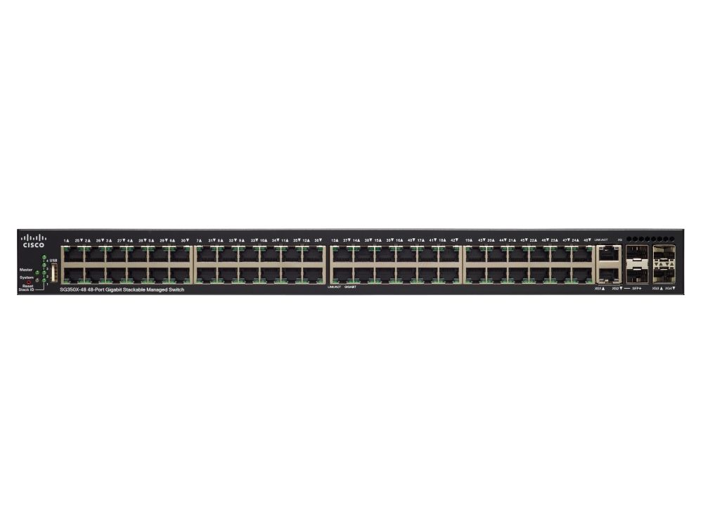 Cisco SG350X-48MP | 48 Gigabit LAN-poorten | professionele netwerk switch Secundaire afbeelding
