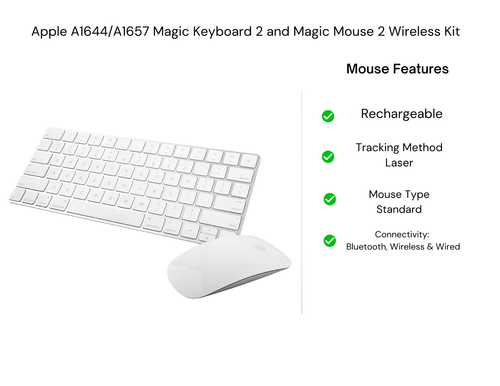 Apple draadloos Magic Keyboard Model A1644 incl. draadloos Apple muis | QWERTY | Nieuw Hoofdafbeelding