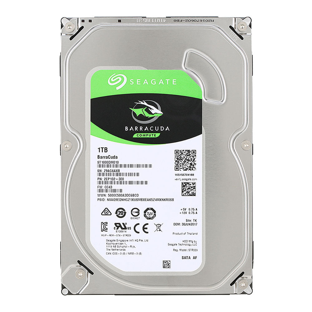 Seagate Desktop 1000 GB (1 TB) Hardschijf (HDD) | Barracuda | ST1000DM010 | 3.5 inch Hoofdafbeelding